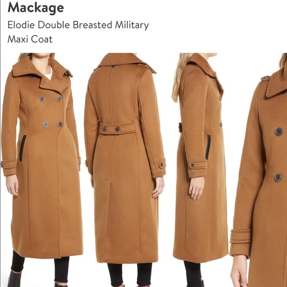 Mackage Jackets & Blazers - Mackage Wool Double Breasted Military Maxi Coat